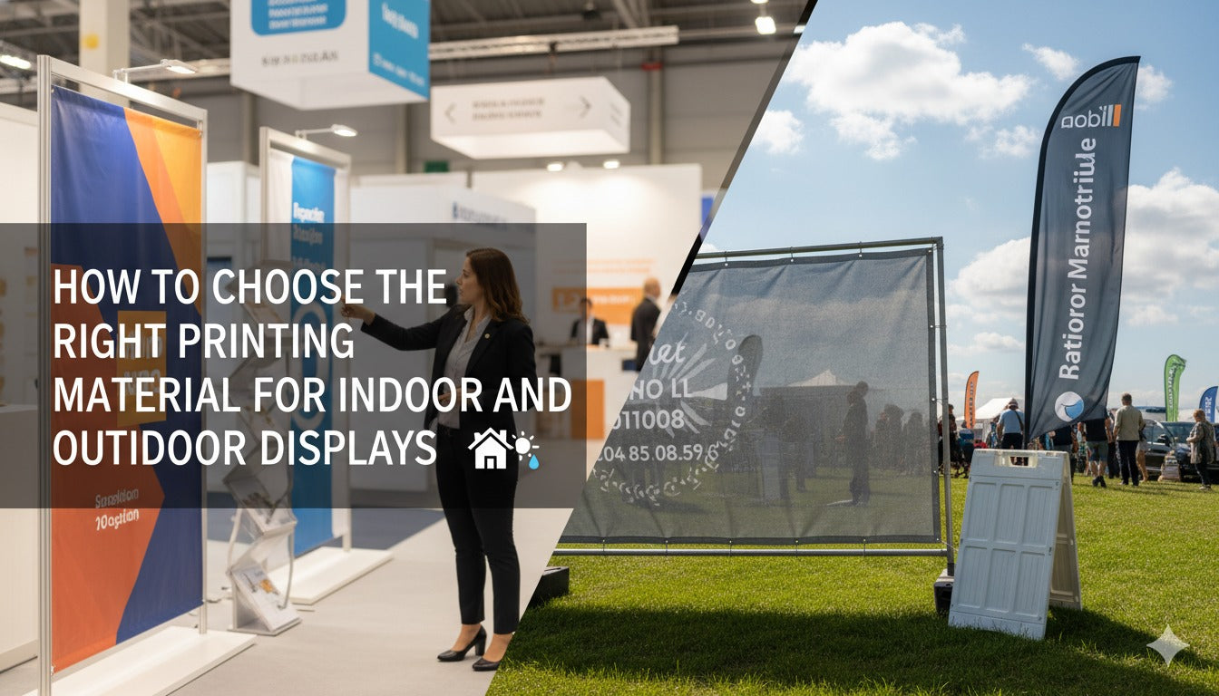 How to Choose the Right Printing Material for Indoor and Outdoor Displays